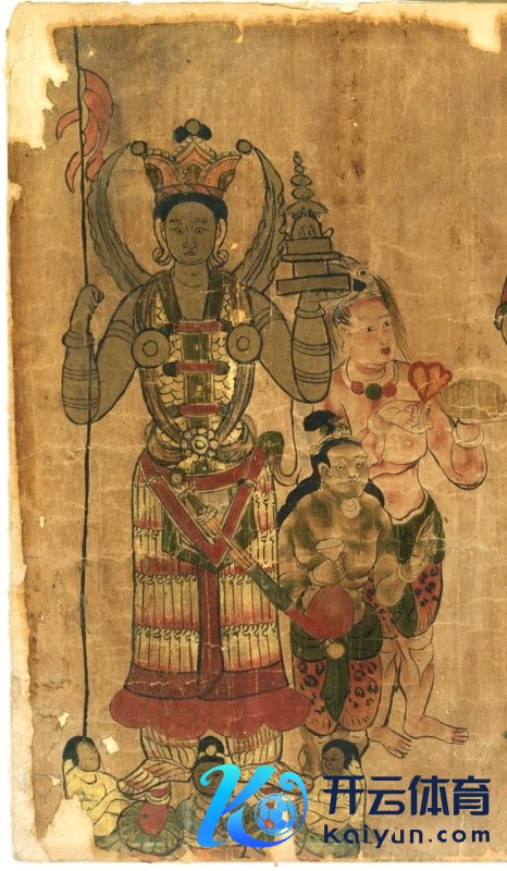 敦煌毗梵衲天王和哪吒像